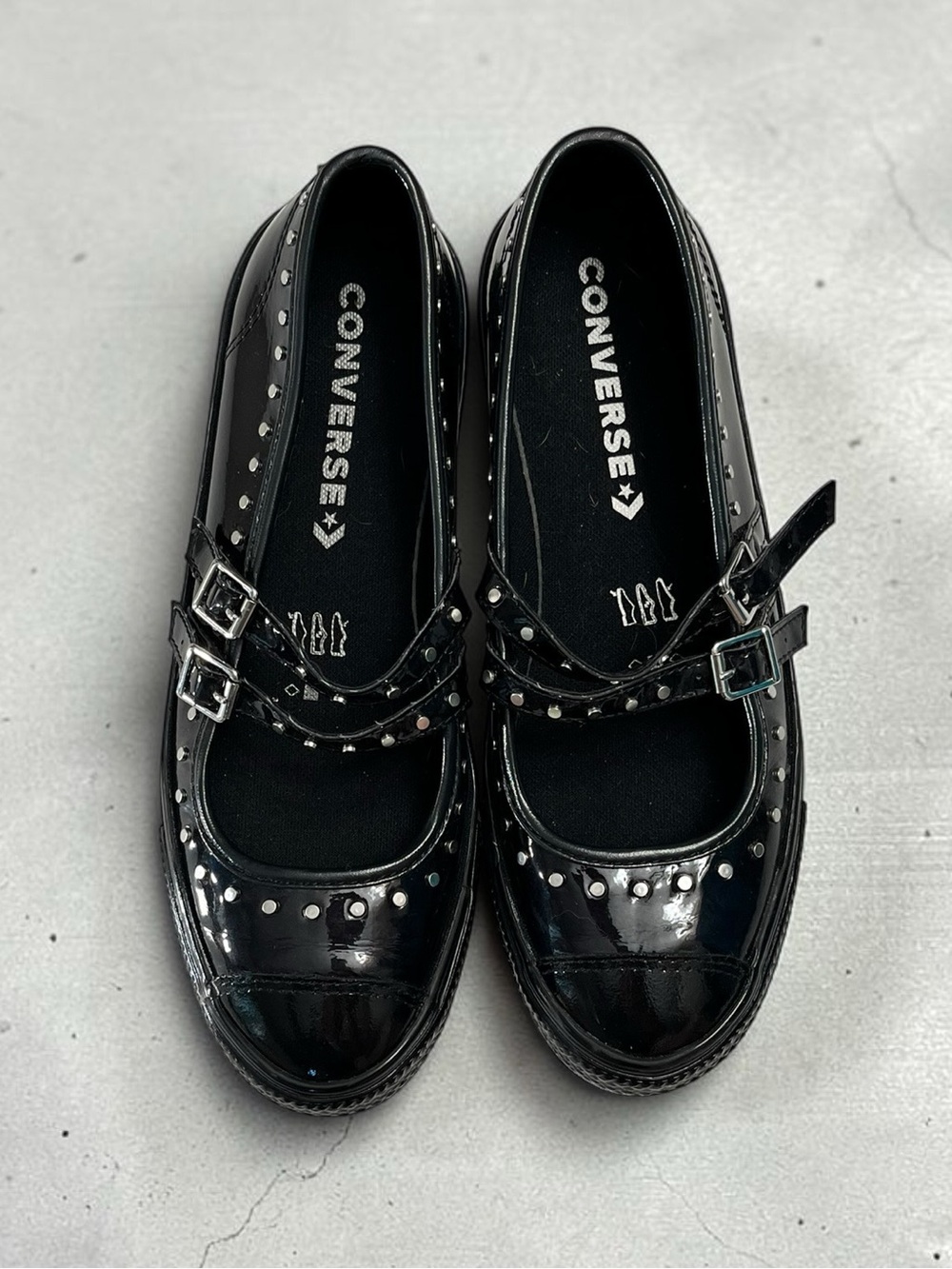 Converse Chuck Taylor All Star Dainty Studded Mary Jane Black Women’s 8.5